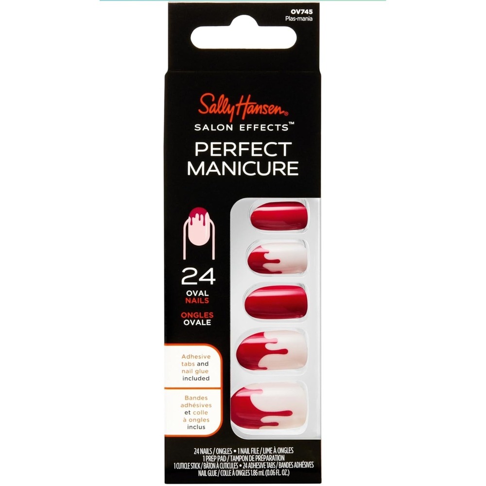 Sally‎ Hansen Salon Effects Perfect Manicure Halloween Plas-mania Red Drip Nails